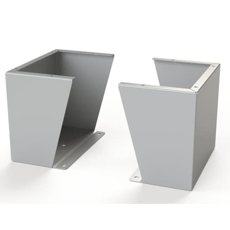 Saginaw Control & Engineering Floor Stand Kit, 12 in. H x 14 in. W x 9.12 in. L, Carbon Steel, 1 PR SCE-FK1214